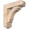 Ekena Millwork Merced Arts and Crafts Smooth Bracket w/ Offset Brace, Douglas Fir, 5 1/2"W x 18"D x 18"H BKT0604X18X18MRC03SDF - alternate 1